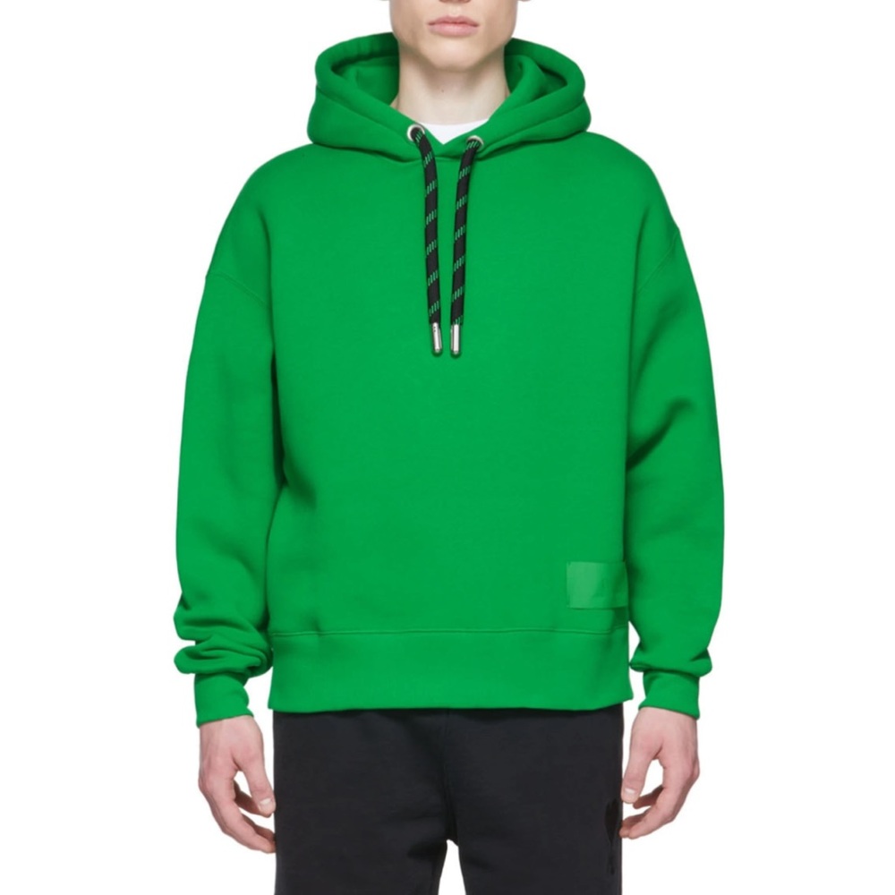 AMI ALEXANDRE MATTIUSSI Green Organic Cotton Hoodie